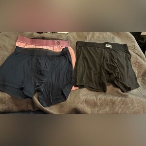 3 Boxerbriefs - Size Large - Lululemon Saxx